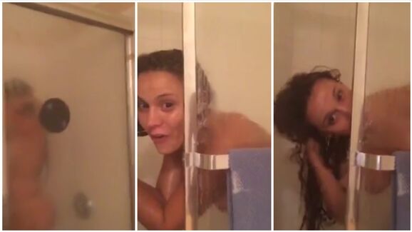 Andrea Espada Surprise Shower Flash Leaked
