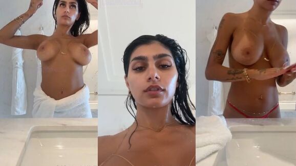 Mia Khalifa Post Shower Routine Leaked